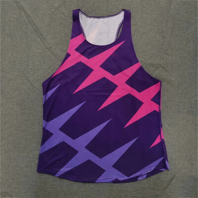 Vīriešu atlētiskie skriešanas topi īpaši vieglie maratona krekli, kas izgatavoti ar muguru, Dry Fit, treniņiem bez piedurknēm.