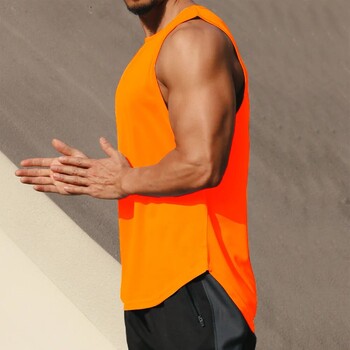 Summer Marathon Quick Dry Sports Tank Top Ανδρικό αμάνικο φανελάκι για τρέξιμο Προπόνηση μπάσκετ Loose Fit Tank Top