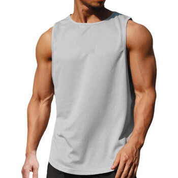 Summer Marathon Running Quick Dry Sports Tank Top Ανδρικό διχτυωτό αμάνικο μπλουζάκι Fitness Training Basketball Loose Fit Gym γιλέκο