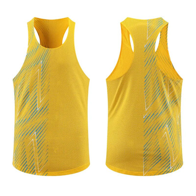 Profesionalni muški prsluk za maratonsko trčanje, sportsko odijelo, brzo sušeća oprema za trening za natjecanja, ljetnu sezonu