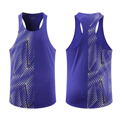 Profesionalni muški prsluk za maratonsko trčanje, sportsko odijelo, brzo sušeća oprema za trening za natjecanja, ljetnu sezonu