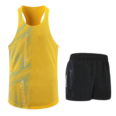 Profesionalni muški prsluk za maratonsko trčanje, sportsko odijelo, brzo sušeća oprema za trening za natjecanja, ljetnu sezonu