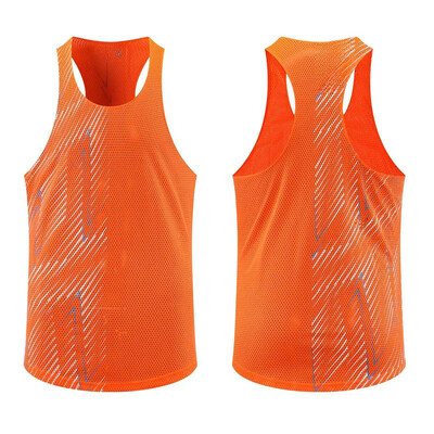 Profesionalni muški prsluk za maratonsko trčanje, sportsko odijelo, brzo sušeća oprema za trening za natjecanja, ljetnu sezonu