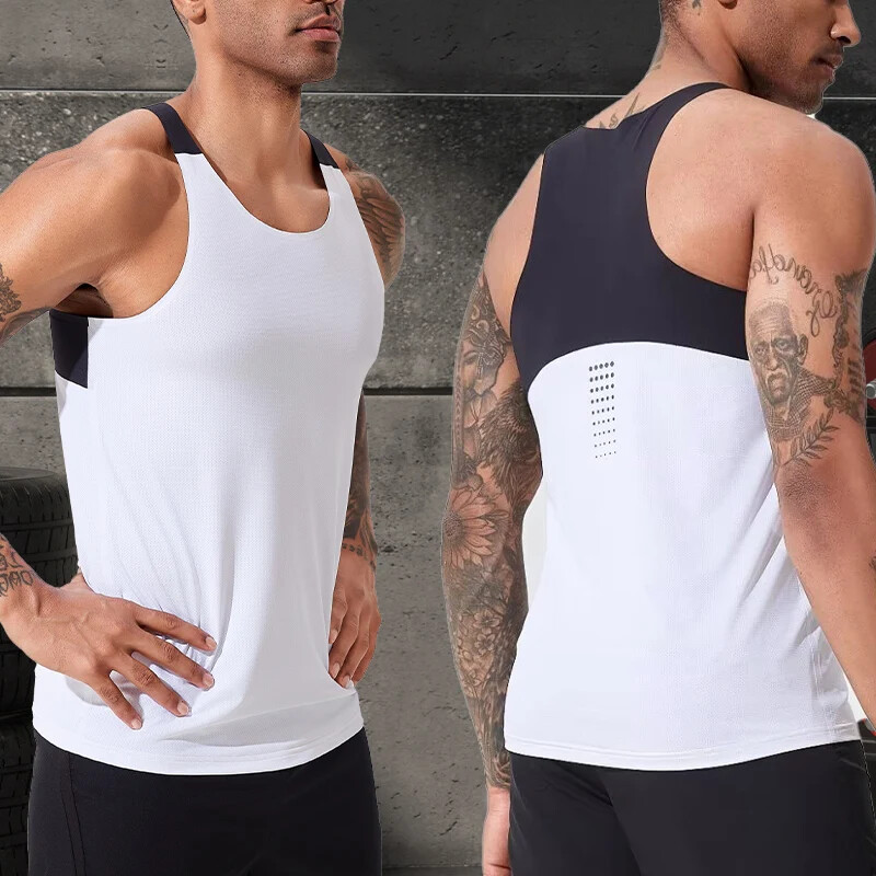 Vestă fără mâneci pentru gimnastică pentru bărbați, vestă pentru antrenament pentru culturism, tricou pentru antrenament muscular, Top pentru drumeții în aer liber, antrenament de vară, haine de atletism