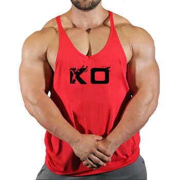 Επώνυμα ρούχα γυμναστηρίου Ανδρικά Bodybuilding and Fitness Stringer Tank Top Γιλέκο αθλητικά εσώρουχα προπόνηση μυών Singlets Running