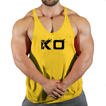 Επώνυμα ρούχα γυμναστηρίου Ανδρικά Bodybuilding and Fitness Stringer Tank Top Γιλέκο αθλητικά εσώρουχα προπόνηση μυών Singlets Running