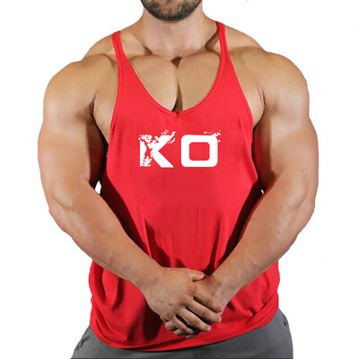 Îmbrăcăminte pentru săli de sport de marcă Bărbați Culturism și fitness Stringer Tank Top Vestă îmbrăcăminte sport Tricou antrenament muscular Maiote Alergare