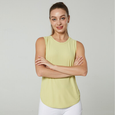 Crop Top Yoga Solid Fără mâneci Sport Tricou Largi Fitness Yoga Top Sală de gimnastică fără cusături De bază Casual Running Top Cămașă de antrenament Femei
