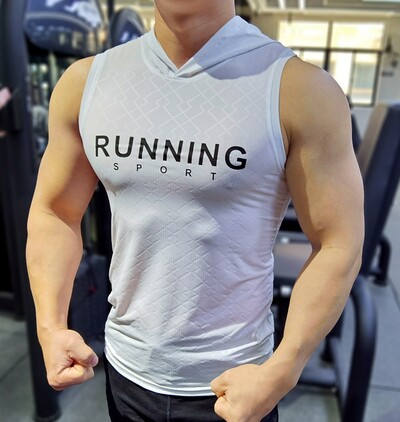 Bărbați Bodybuilding Glugă Tank Tops Antrenament de gimnastică Fitness Cămașă fără mâneci elastică cu uscare rapidă Vestă de alergare Glugă sport pentru bărbați 2022