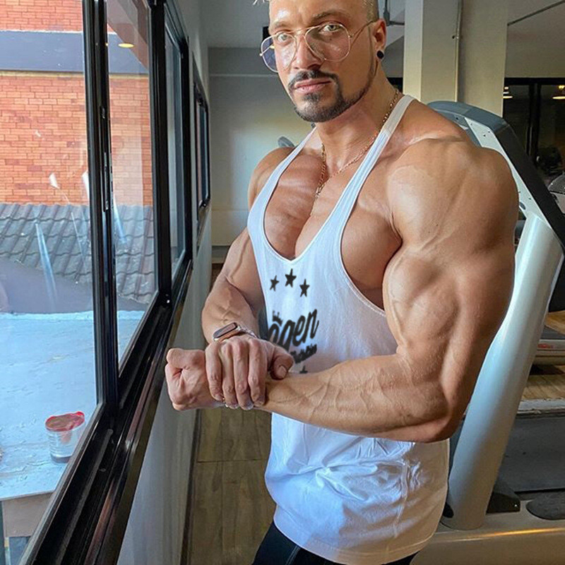 Vasaras skriešanas veste Vīriešu muskuļu sporta T krekls bez piedurknēm kultūrisms, sporta zāle fitnesa treniņu T-krekls sporta veste apakškrekls