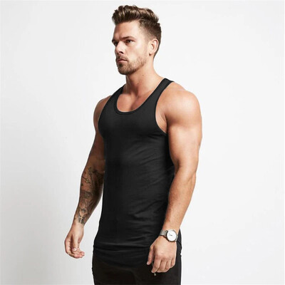 Vară, bărbați, veste de alergare, tricou simplu de fitness, slim fit, tendință de modă, mișcare, maiuri de fitness, tricou muscular, fără mâneci