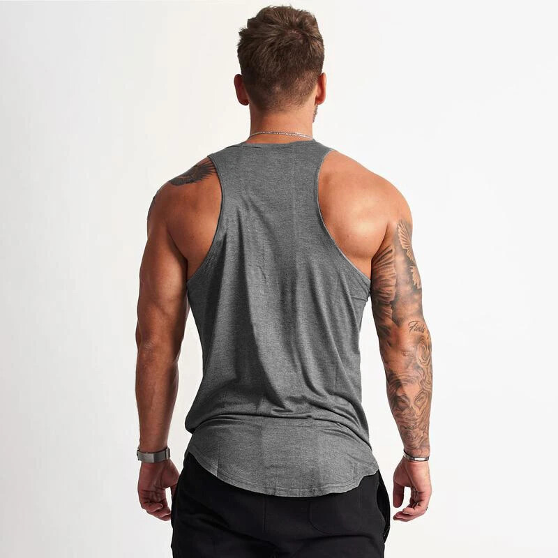 Vară, bărbați, veste de alergare, tricou simplu de fitness, slim fit, tendință de modă, mișcare, maiuri de fitness, tricou muscular, fără mâneci