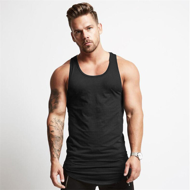 Vară, bărbați, veste de alergare, tricou simplu de fitness, slim fit, tendință de modă, mișcare, maiuri de fitness, tricou muscular, fără mâneci
