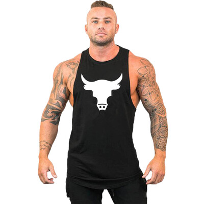 Vestă de marcă Muschi fără mâneci Cămașă sport de antrenament de modă pentru bărbați Culturism Fitness Top Bărbați Gym Tank Top Haine