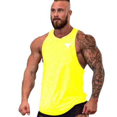 Vestă de marcă Muschi fără mâneci Cămașă sport de antrenament de modă pentru bărbați Culturism Fitness Top Bărbați Gym Tank Top Haine