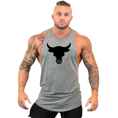Vestă de marcă Muschi fără mâneci Cămașă sport de antrenament de modă pentru bărbați Culturism Fitness Top Bărbați Gym Tank Top Haine