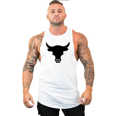 Vestă de marcă Muschi fără mâneci Cămașă sport de antrenament de modă pentru bărbați Culturism Fitness Top Bărbați Gym Tank Top Haine