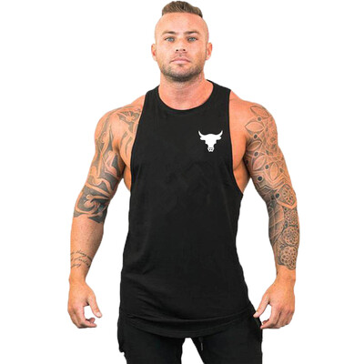 Vestă de marcă Muschi fără mâneci Cămașă sport de antrenament de modă pentru bărbați Culturism Fitness Top Bărbați Gym Tank Top Haine