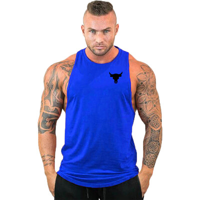Vestă de marcă Muschi fără mâneci Cămașă sport de antrenament de modă pentru bărbați Culturism Fitness Top Bărbați Gym Tank Top Haine