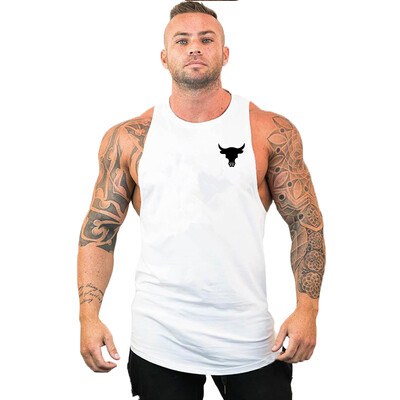 Vestă de marcă Muschi fără mâneci Cămașă sport de antrenament de modă pentru bărbați Culturism Fitness Top Bărbați Gym Tank Top Haine