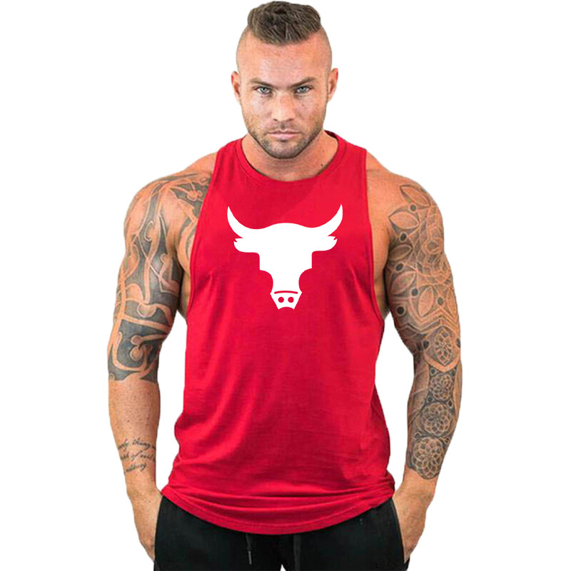 Vestă de marcă Muschi fără mâneci Cămașă sport de antrenament de modă pentru bărbați Culturism Fitness Top Bărbați Gym Tank Top Haine