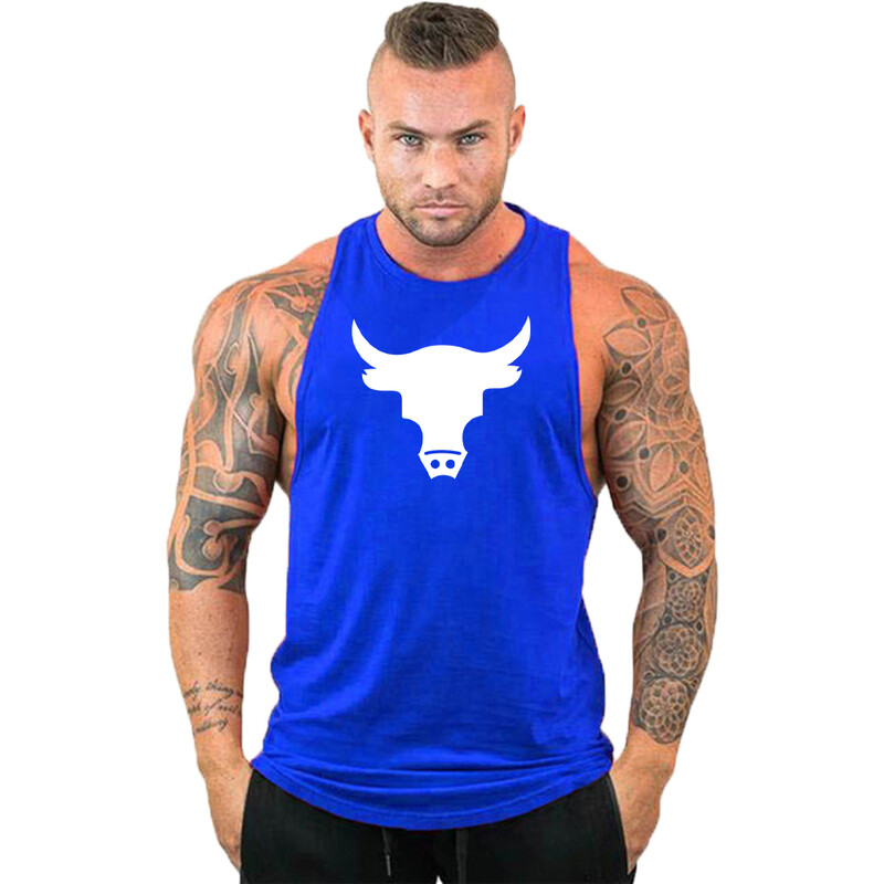 Vestă de marcă Muschi fără mâneci Cămașă sport de antrenament de modă pentru bărbați Culturism Fitness Top Bărbați Gym Tank Top Haine