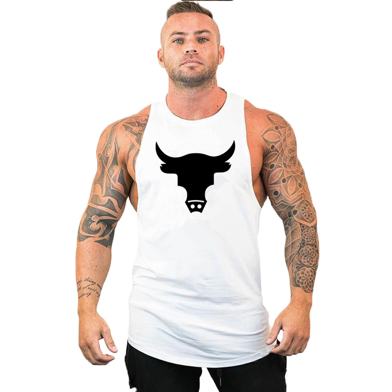 Vestă de marcă Muschi fără mâneci Cămașă sport de antrenament de modă pentru bărbați Culturism Fitness Top Bărbați Gym Tank Top Haine