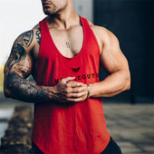 Vyriški sporto ir kūno rengybos lengvi apatiniai apatiniai marškinėliai be rankovių, treniruoklių salės tinklinė, kvėpuojanti liemenė išoriniam dėvėjimui