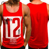 Tricou pentru bărbați, cu imprimeu, numărul 12, tricou de culturism respirabil, vestă de gimnastică, tricou pentru bărbați, tricou pentru fitness, la modă.