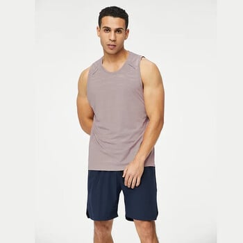 Γρήγορη ξήρανση O-neck Fitness Tank Top Ανδρικό καλοκαιρινό μυϊκό γιλέκο γυμναστικής Αμάνικο πουκάμισο Bodybuilding Αθλητικά μονόπρακτα