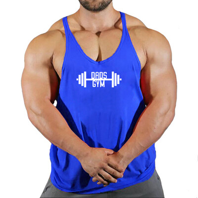Bărbați Muscle Stringer Lenjerie de corp din bumbac Tancuri fără mâneci Vestă pentru alergare Maiouri fără zile libere Îmbrăcăminte de gimnastică Maiuri de culturism