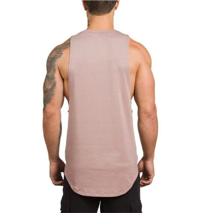 Cămașă de alergare Vestă de gimnastică Tank Top Îmbrăcăminte fitness Culturism Bărbați Tricou fără mâneci din bumbac Muscle Stringer tanktop