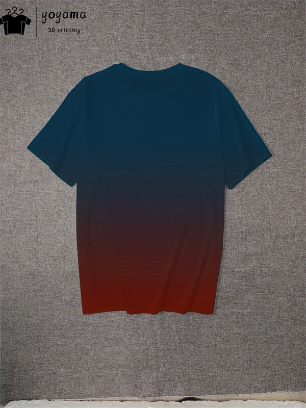 Tricou cu imprimeu degradat de vară Tricouri grafice de modă pentru bărbați Îmbrăcăminte pentru bărbați cu imprimare 3D Tricouri cu gât rotund pentru bărbați Topuri Street Rock