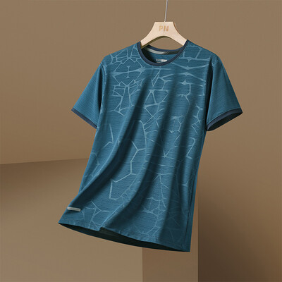 Tricou pentru alergare sport, cu uscare rapidă, pentru bărbați, modă de vară, stil simplu, mâneci scurte, tricou supradimensionat, unisex, cu gât rotund, ofertă specială, top