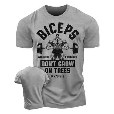 Tricou de antrenament imprimat 3D pentru bărbați, tricou cu mânecă scurtă de sală distractivă, top elastic respirabil