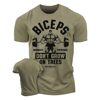 Tricou de antrenament imprimat 3D pentru bărbați, tricou cu mânecă scurtă de sală distractivă, top elastic respirabil