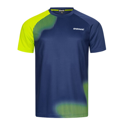 DONIC Tricou de tenis de masă cu gât rotund, tricou sport cu uscare rapidă, cămașă de ping-pong cu mânecă scurtă, respirabilă, bărbați și femei, haine y2k