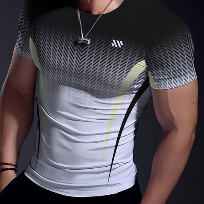 Tricou pentru bărbați, fitness, ușor, moale, confortabil, pentru mușchi