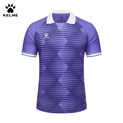 Tricou Kelme Fotbal Sport Timp liber Alergare Sală antrenament Exercițiu Elastic Uscare rapidă Tricou cu mânecă scurtă Tricou polo pentru bărbați