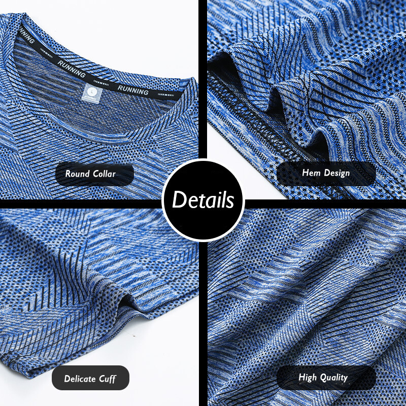 (M-5XL) Muška brza sportska majica širokog kroja za trčanje, nogomet, košarka, teretana, majica kratkih rukava, prozračne majice za fitness