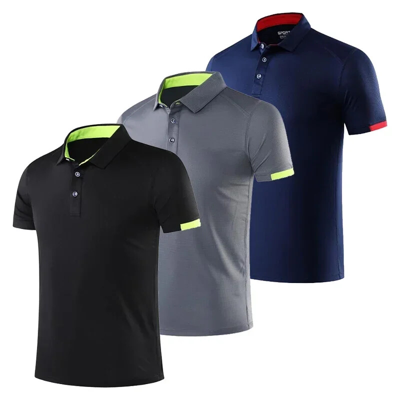 Hanorace pentru bărbați, jerseu de golf, tenis, alergare, sport, gimnastică, fitness, cămăși mari, haine de antrenament, cu uscare rapidă, respirabile, 6XL