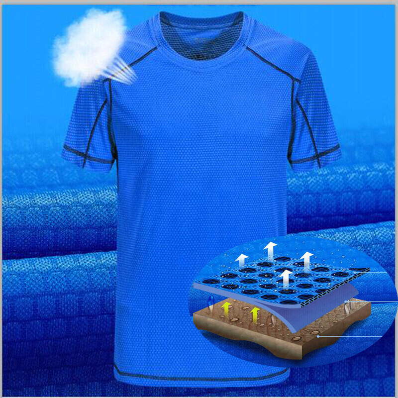 Queshark muška brzosušeća sportska majica kratkih rukava za kampiranje, planinarenje, putovanja, majica za trčanje kratkih rukava, majice za vježbanje u teretani, fitnes, joga, muške M-8XL