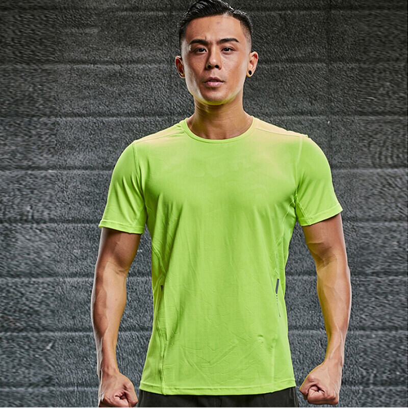 (S-6XL) Tricou din mătase de gheață cu uscare rapidă Bărbați Topuri Sport Elastic Respirabil Fitness Alergare Drumeții Sală de sport Cămașă cu mânecă scurtă Adolescenți