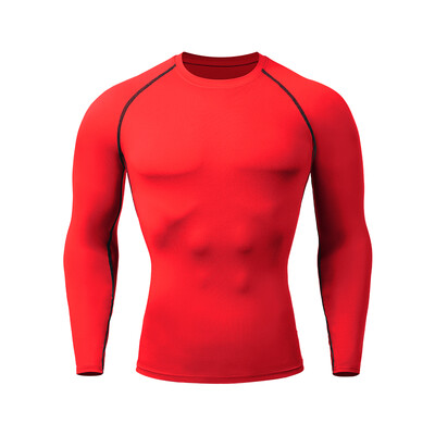 Cămăși de compresie Rashguard pentru bărbați, cu uscare rapidă, cămăși de fitness pentru sală de gimnastică, primăvară, plajă, surfing, sport atletic, alergare, maiuri de antrenament, tricouri