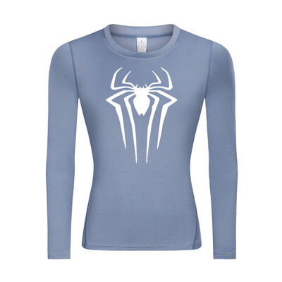 Sieviešu skriešanas T-krekls Kompresijas krekls Jogas sporta zāle treniņš Top Sports Ātri žūstošs Elpojošs Ādas Pamatslāņa Sporta Apģērbs Meitene