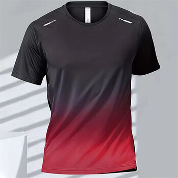 Ανδρικό T-shirt Badminton Top Quick Drying Ανδρική προπόνηση γυμναστικής Αθλητικά μπλουζάκια γυμναστικής για υπαίθριο μπλουζάκι για τρέξιμο μεγάλου μεγέθους Ρούχα