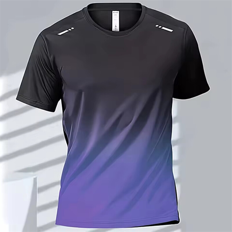 Tricou pentru bărbați Top de badminton Uscare rapidă Antrenament fitness pentru bărbați Topuri pentru sală de sport în aer liber Tricou pentru alergare ocazional Îmbrăcăminte supradimensionată