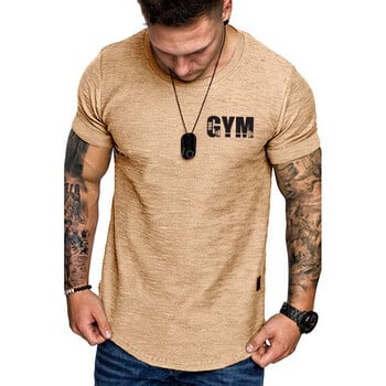 Clothing Fitness Ανδρικά αθλητικά πουκάμισα για τρέξιμο Ανδρικά κοντό μανίκι αναπνεύσιμο Quick Dry Fitness Top Fitness Quickdrying Gym πουκάμισο