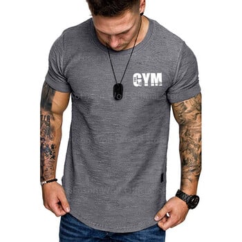 Clothing Fitness Ανδρικά αθλητικά πουκάμισα για τρέξιμο Ανδρικά κοντό μανίκι αναπνεύσιμο Quick Dry Fitness Top Fitness Quickdrying Gym πουκάμισο