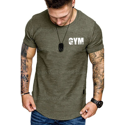 Îmbrăcăminte Fitness Cămăși sport pentru alergare pentru bărbați Cămașă de gimnastică cu mânecă scurtă, respirabilă, uscată rapidă